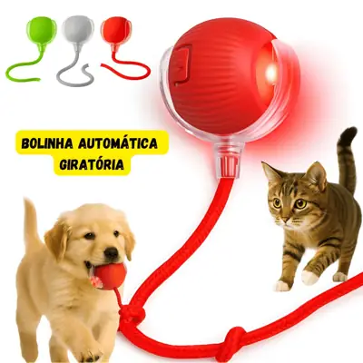 Foto do anúncio: Bola Pet Rolamento Automático Mordedor Recarregável Inteligente Gato
