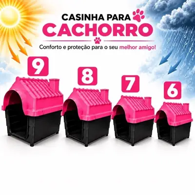Foto do anúncio: Casinha N9 N8 N7 N6 Plástica Desmontável para Cachorro Porte Grande