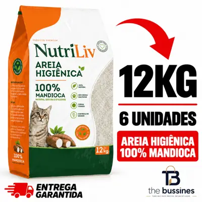 Foto do anúncio: Areia Para Gato Nutriliv Biodegradável higiênica natural 100% Mandioca
