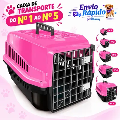 Foto do anúncio: Caixa de transporte Transportadora Pet do 1 ao 5 Cachorro e Gato