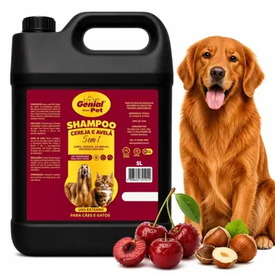 Foto do anúncio: Shampoo Cereja e Avelã 5 LItros Para Cães e Gatos Prosfisonal