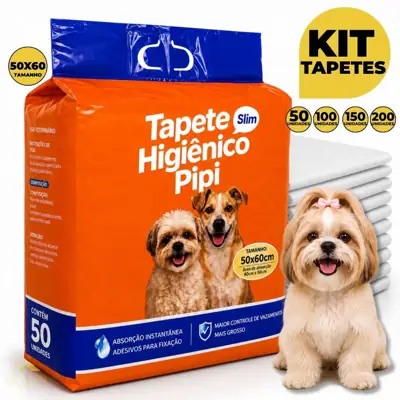 Foto do anúncio: Kit 50/100/150/200 Tapetes Higiênicos Descartáveis Fralda Absorvente