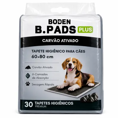 Foto do anúncio: Tapete Higiênico 60x80cm Cães Cachorros Pets Grandes Carvão Ativado Neutralizador de Odor