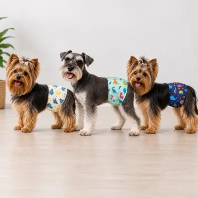 Foto do anúncio: Fralda Higiênica Pet Cachorro Macho Reutilizável Confortável Lavável Resistente Porte Pequeno/Médio