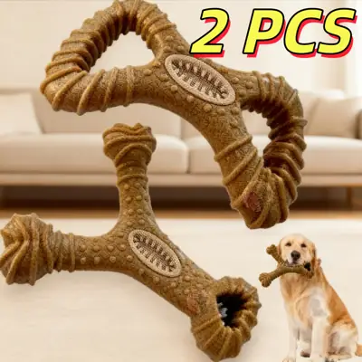 Foto do anúncio: Brinquedo Interativo Osso Mordedor Cachorro Sabor Bacon Maciço