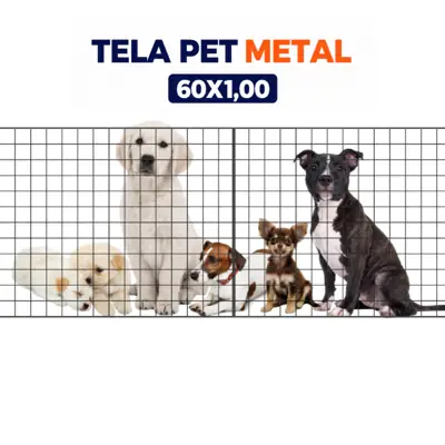 Foto do anúncio: Tela Pet Grade de Metal 60x1.00m Proteção e Limitador de Passagem