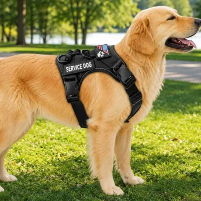 Foto do anúncio: Peitoral para Cachorro Refletivo Médio e Grande Porte Reforçado com Regulagem Ajuste Confortável