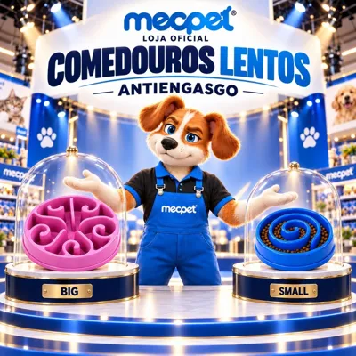Foto do anúncio: Comedouro Educativo Lento Para Cachorro Gato Pequeno e Grande