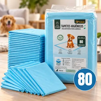 Foto do anúncio: Tapete Higiênico Para Cachorro Pet Descartáveis 20/40/60/80 Unidades
