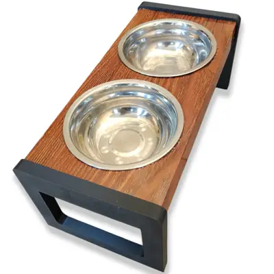 Foto do anúncio: Comedouro Elevado Duplo Para Pet Cães e Gatos Ergonomico Bebedouro