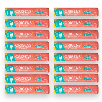 Foto do anúncio: Kit 6x Petisco Origens Creminho Salmão para Gatos - 60g - 24 unidades