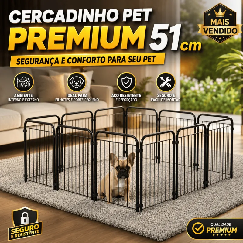 Foto do anúncio: Cercado Pet Para Cachorro Grade De Proteção Modular Em Aço