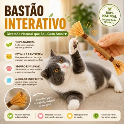 Foto do anúncio: Bastão mordedor natural para gato
