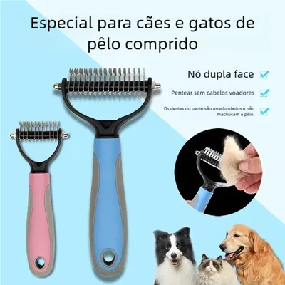 Foto do anúncio: Rasqueadeira para Pelos Longos - Desembolador Pet Cachorro Gato Durável