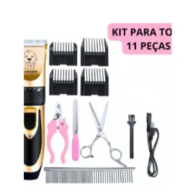 Foto do anúncio: Kit 11 Maquina De Tosa Profissional Pet Cães Gato Sem Fio - Ideal Para Retoques e Acabamentos Em Cães e Gatos