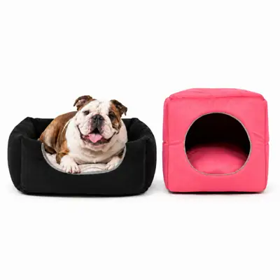 Foto do anúncio: Cama Toca Iglu 3 em 1 para Cachorro Gato Tamanho P M G Lisa