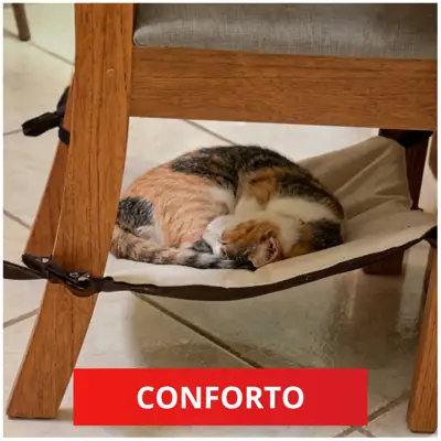 Foto do anúncio: Cama Suspensa para Gatos Rede para Cadeira Caminha Ninho Confortável