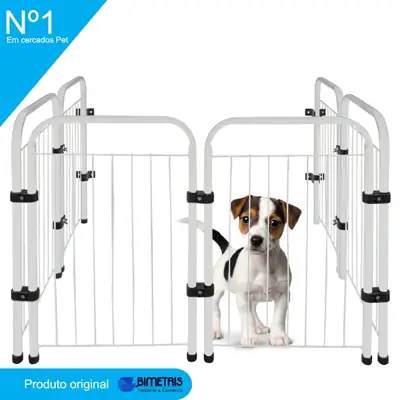 Foto do anúncio: Cercado Grade 217x51cm 6 Módulos Pet Cães Cachorro
