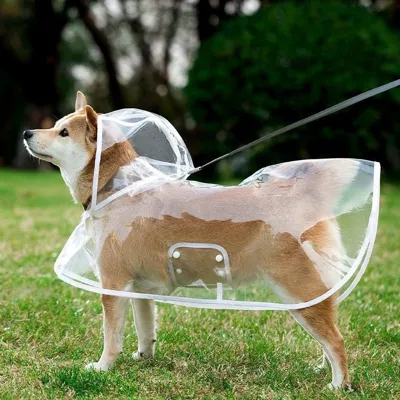 Foto do anúncio: Capa de Chuva Pet Impermeável Proteção Cachorro Grande Médio Pequeno Porte Passeio Chuva