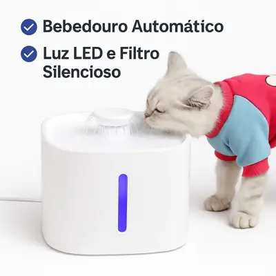 Foto do anúncio: Bebedouro Fonte de água 3 Litro para gatos automático para animais