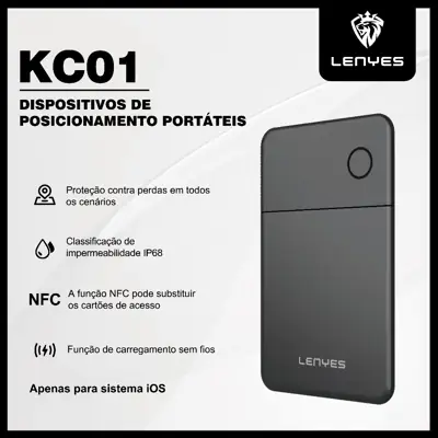 Foto do anúncio: LENYES Rastreador Bluetooth Tag Inteligente para iPhone Localizador iOS