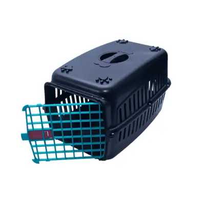 Foto do anúncio: Caixa de Transporte PET Nº1 Preta com a Porta Colorida filhotes Cão