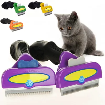 Foto do anúncio: Rasqueadeira Escova Pente Plastico Ferro Para Pentear Cachorro Gato Pet Tirar Os Pelos Botão Removedor De Pelos