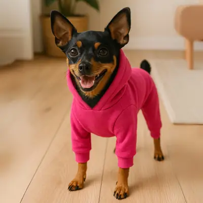 Foto do anúncio: Roupinha Macacão com Capuz Inverno Soft pra Pet Cachorro Pequeno a Grande Porte Confortável Para Frio Super Quentinho