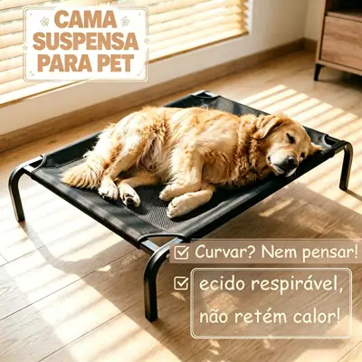 Foto do anúncio: Cama Pet Suspensa e Elevada Reforçada - Respirável, Lavável