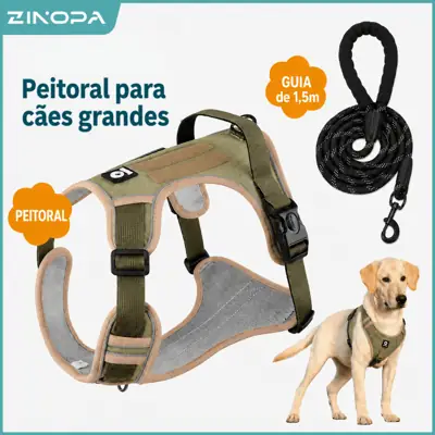 Foto do anúncio: Peitoral+Guia para Cachorros de Médio a Grande Porte Kit Para Passeio