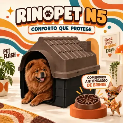 Foto do anúncio: Casa Casinha Cachorro Plástica Desmontável N5 Porte Médio MECPET