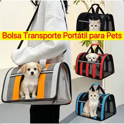 Foto do anúncio: Bolsa de Transporte Pet Respirável e Dobrável para Gatos e Cães (4