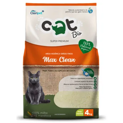 Foto do anúncio: Areia Catbio Biodegradável 4 Kg - Max Clean - Grãos Finos