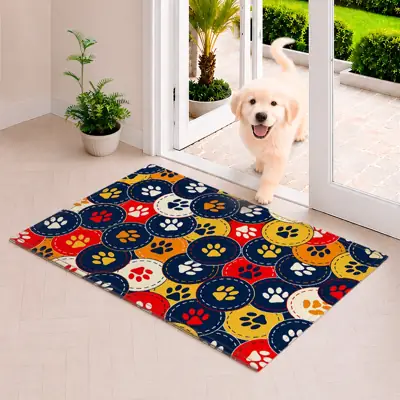 Foto do anúncio: Tapete Comedouro Grande para cão e gato - Tapete Pet 54x34