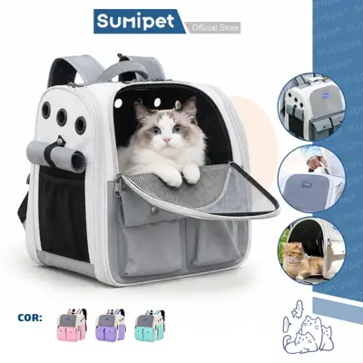 Foto do anúncio: Mochila Transportadora Pet para Gato e Cachorro Até 10kg Respirável