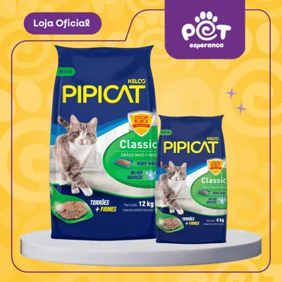 Foto do anúncio: Areia Higiênica Pipicat Anti Odor Classic Floral Perfumada e MultiCat para Gatos 4kg 12Kg