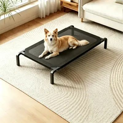 Foto do anúncio: Cama Elevada para Cachorro, Caminha Pet Articulada Tela Respirável, Resistente para Cães Pequenos e Grandes