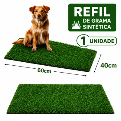 Foto do anúncio: Tapete Higiênico de grama para pets cães xixi lavável