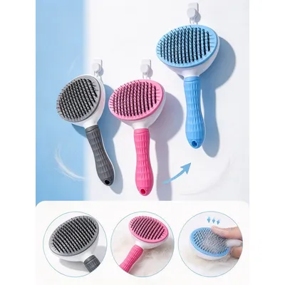 Foto do anúncio: Escova Autolimpante para Pet, Removedor de Pelos para Cachorro e Gato, Cor Aleatória