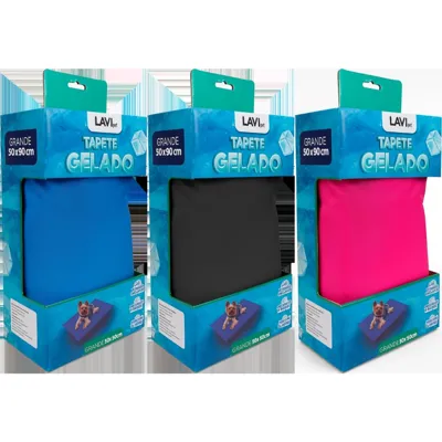 Foto do anúncio: Tapete Gelado Pet Premium Rosa azul preto Tapete Refrescante Para Cachorro e Gato Alta Qualidade