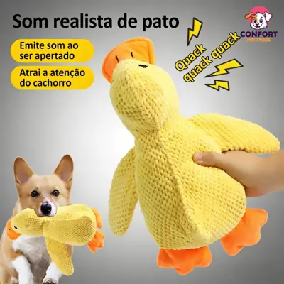 Foto do anúncio: Brinquedo Interativo de Pelúcia para Cães e Gatos Pato, um pato