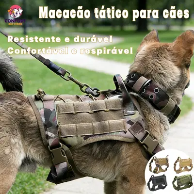 Foto do anúncio: Colete Tático Militar Pet Premium Peitoral para Cachorros