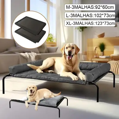 Foto do anúncio: Kit Cama Suspensa Para Pet Cao Gato Estrutura de Aço Resistente, Tecido