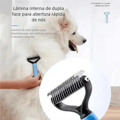 Foto do anúncio: Escova Pente Rake Pet - Desembolador de Pelos Longos Cachorro Gato