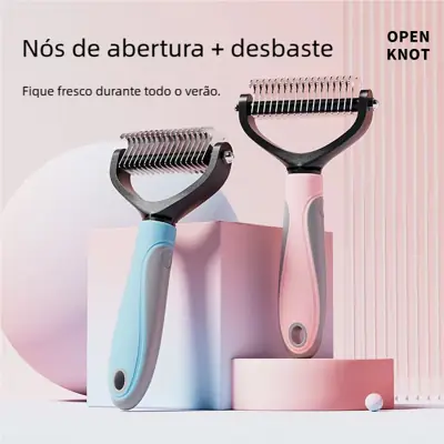 Foto do anúncio: Desembolador Pet Rake - Escova para Remover Pelos Longos de Cachorro