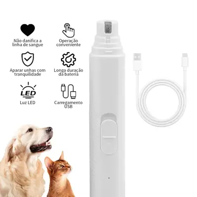 Foto do anúncio: Lixador de Unha Eletrico para Cachorros e Gatos Lixa Pet USB