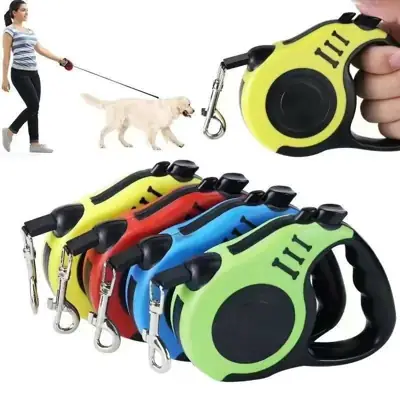Foto do anúncio: Guia Retrátil Pet 5 Metros com Trava - Resistente e Segura para Cães