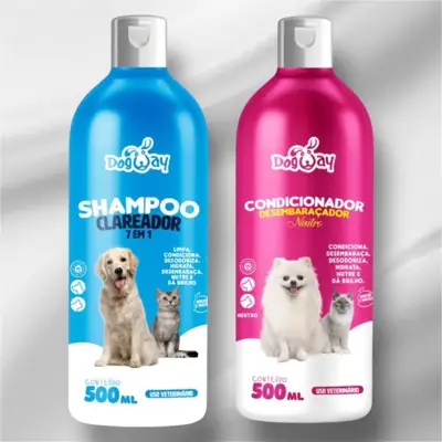 Foto do anúncio: Shampoo e Condicionador Para Cães e Gatos Original Genial Pet - 500ml