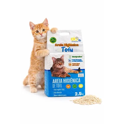 Foto do anúncio: Areia Higiênica para Gato Tofu Biodegradável Granulado 2,5kg