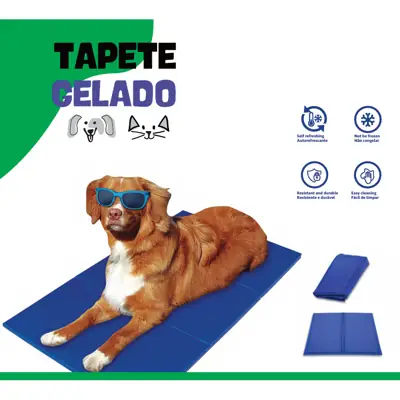 Foto do anúncio: Tapete Resfriador Pet Gelado Durável - Conforto Fresco para Cachorro